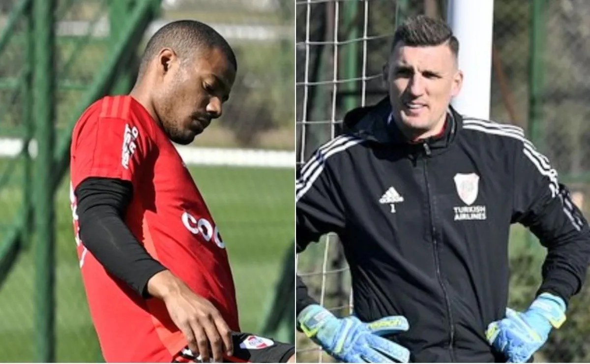 Nicolás De La Cruz y Franco Armani.