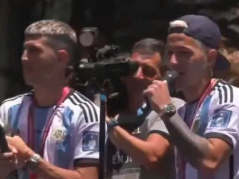 Enzo Fernández y Exequiel Palacios, homenajeados en San Martín