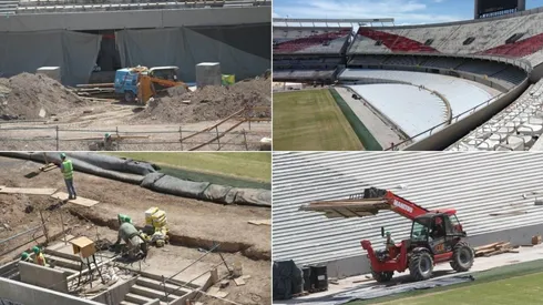 Avanzan sin descanso las obras en el Monumental.