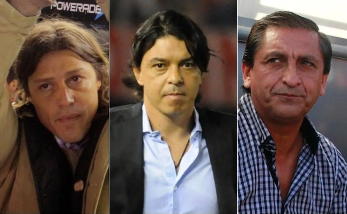 Matías Almeyda, Marcelo Gallardo y Ramón Díaz.