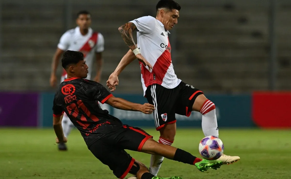 El momento de la dolorosa lesión del Colo en San Luis.