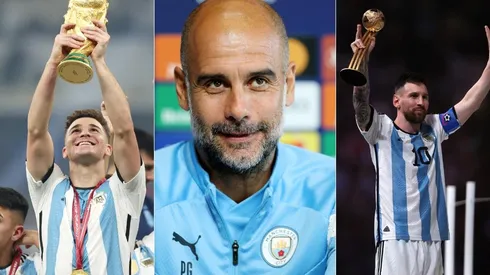 El entrenador del City se rindió ante las actuaciones de Messi y Julián Álvarez