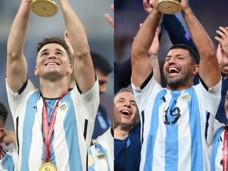 El divertido diálogo entre Julián y el Kun Agüero: "Estás bien, pa, eh"