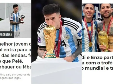 Furor en la prensa portuguesa por Enzo Fernández