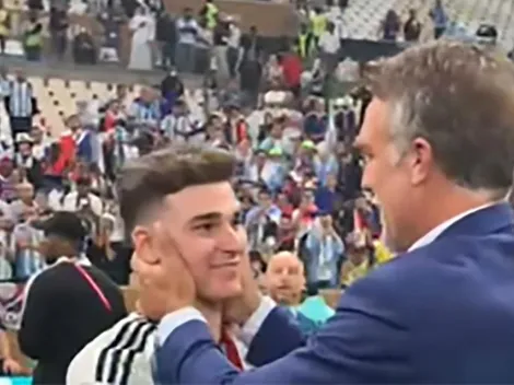 Imposible no llorar: los abrazos de Julián con Batistuta y Zanetti