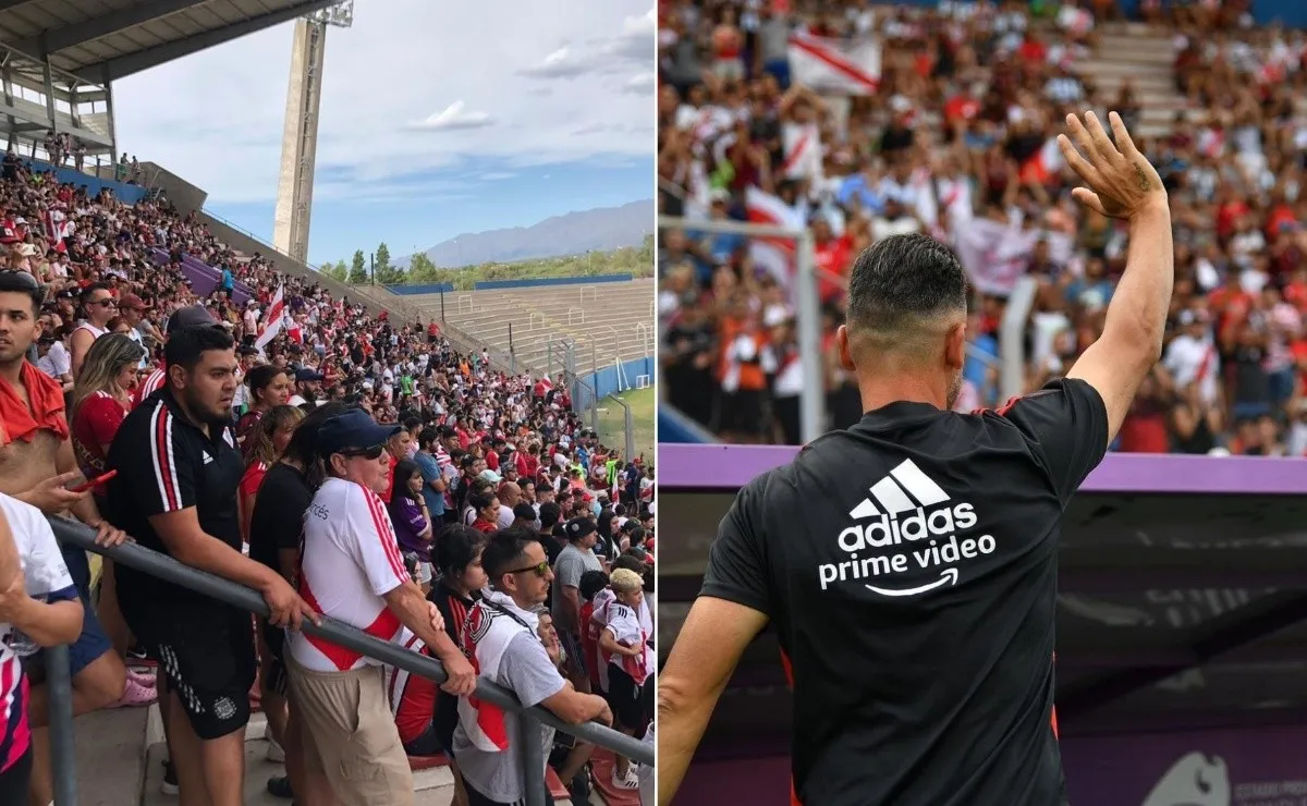 El Más Grande entrenó a puertas abiertas en el Juan Gilberto Funes de San Luis.