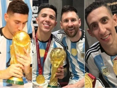 La intimidad del festejo de los campeones del mundo