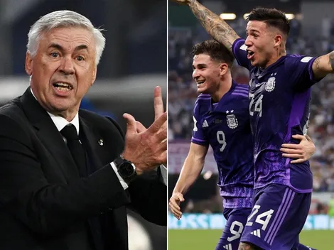 Carlo Ancelotti elogió a Enzo Fernández y Julián Alvarez
