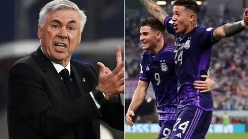 El DT del Real Madrid no se guardó ningún elogio para hablar de Enzo y Julián