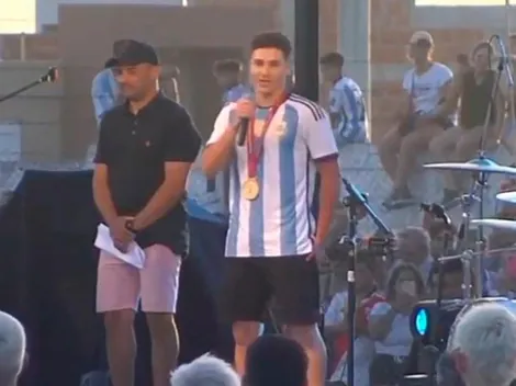 Las emotivas palabras de Julián en su homenaje en Calchín