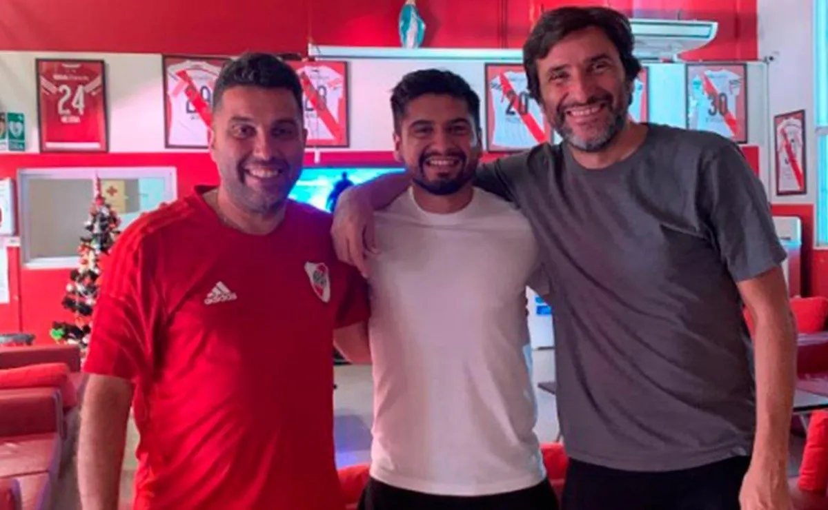 Zacarías Morán Correa visitó la pensión de River.