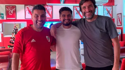 Zacarías Morán Correa visitó la pensión de River.