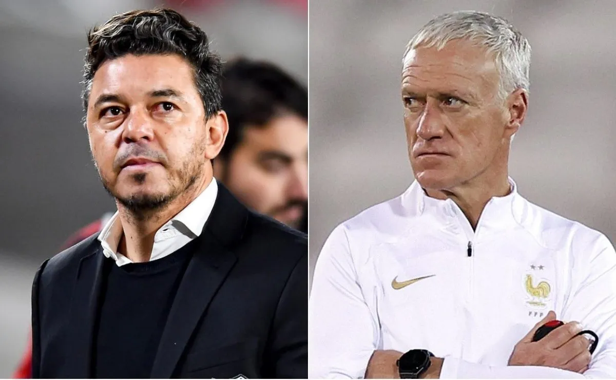 Gallardo tuvo un fuerte cruce con Deschamps en Francia.