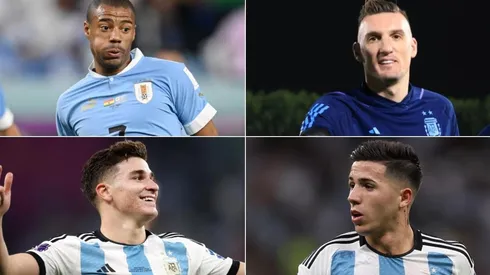 De La Cruz, Armani, Julián y Enzo Fernández.