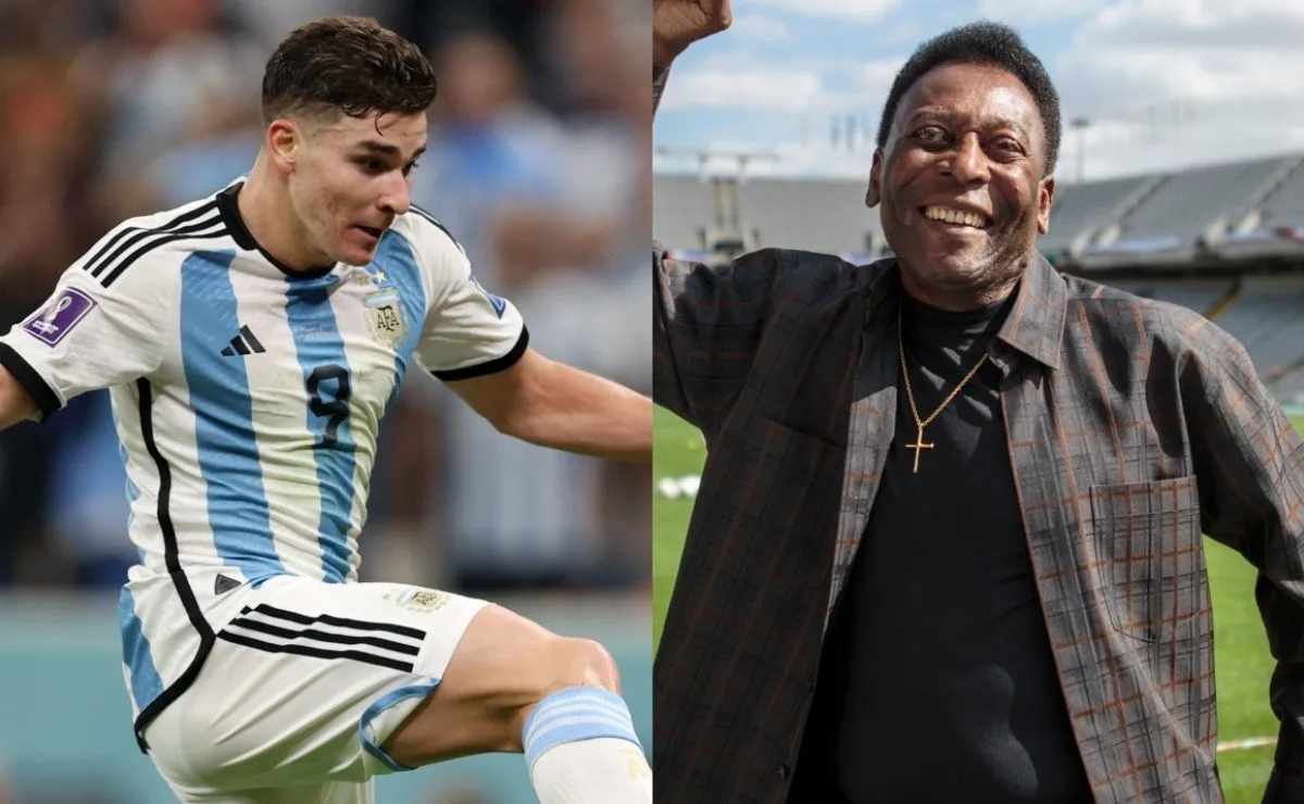 Una locura: Julián igualó un récord de Pelé en Mundiales
