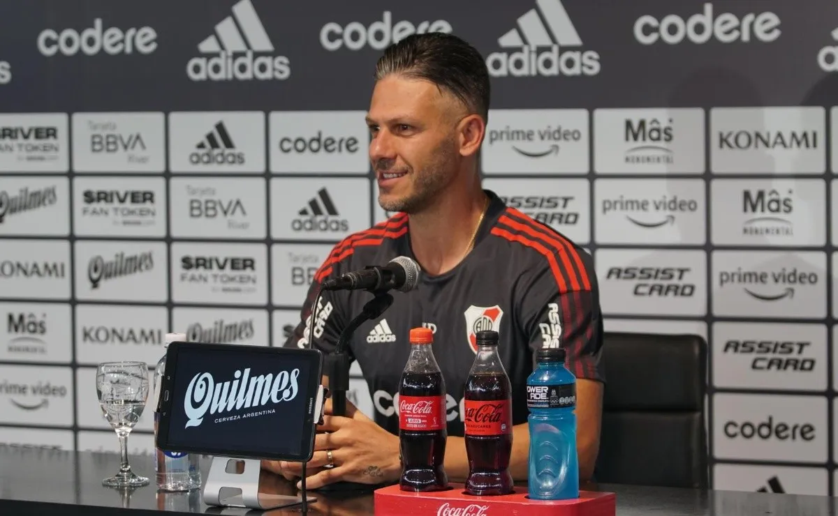 Demichelis abordó muchos temas en la conferencia de prensa en Ezeiza.