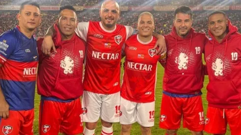 Juanfer metió un golazo en la despedida de Omar Pérez