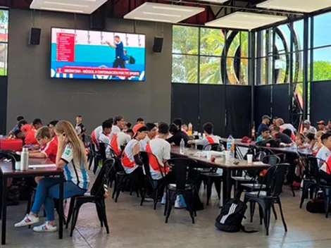 A alentar a la Selección en el Monumental