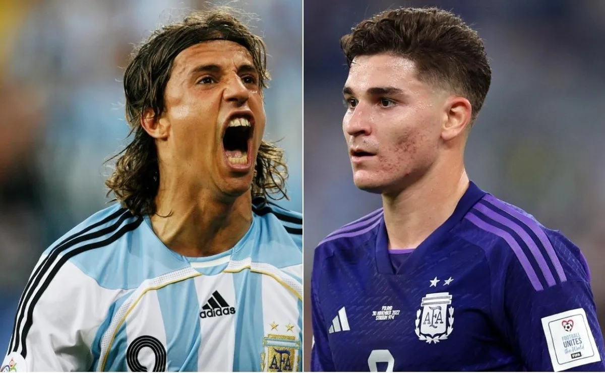 Hernán Crespo elogió a Julián Álvarez.