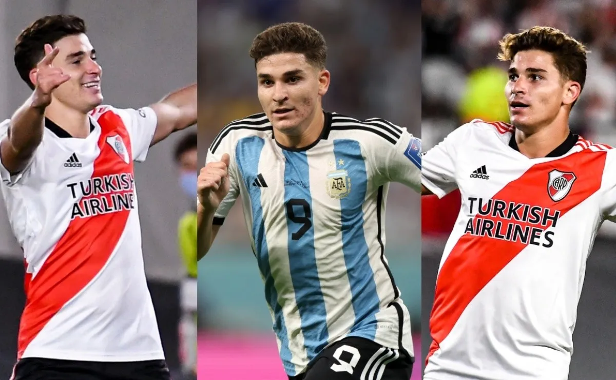 En River y en la Selección: la similitud entre los goles de Julián