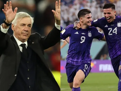 ¡El DT del Real Madrid llenó de elogios a Enzo y Julián!