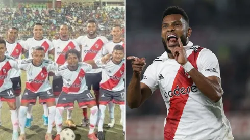 Borja jugó un partido para su fundación con camisetas de River.