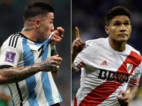 La foto retro que eligió Teo para felicitar a Enzo