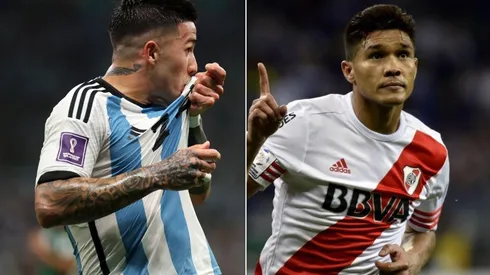 El delantero colombiano apeló a la nostalgia para felicitar a Enzo Fernández.