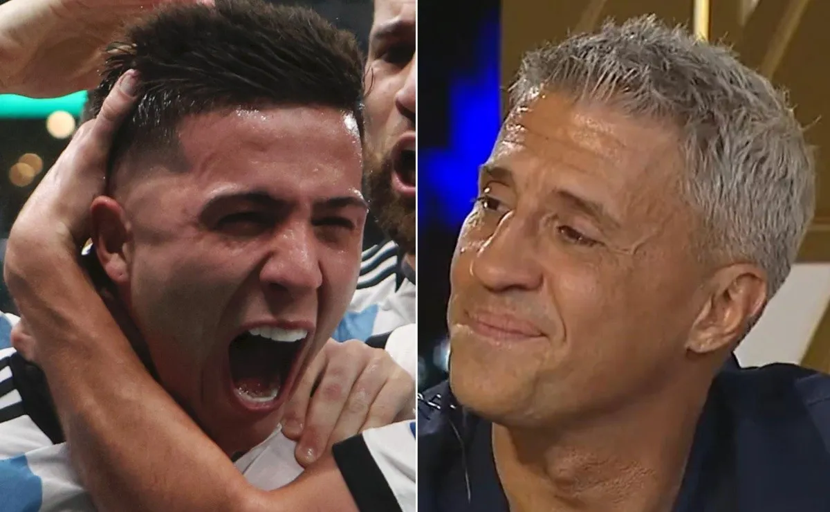 Hernán Crespo no pudo contener las lágrimas al repasar el recorrido de Enzo.