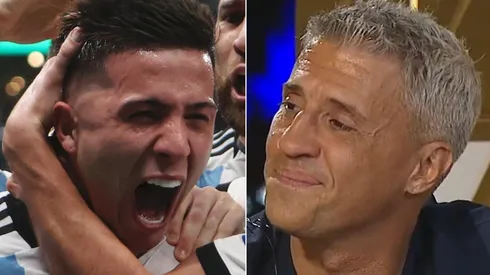 Hernán Crespo no pudo contener las lágrimas al repasar el recorrido de Enzo.