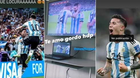 Las distintas reacciones al partidazo y al gol de Enzo frente a México.