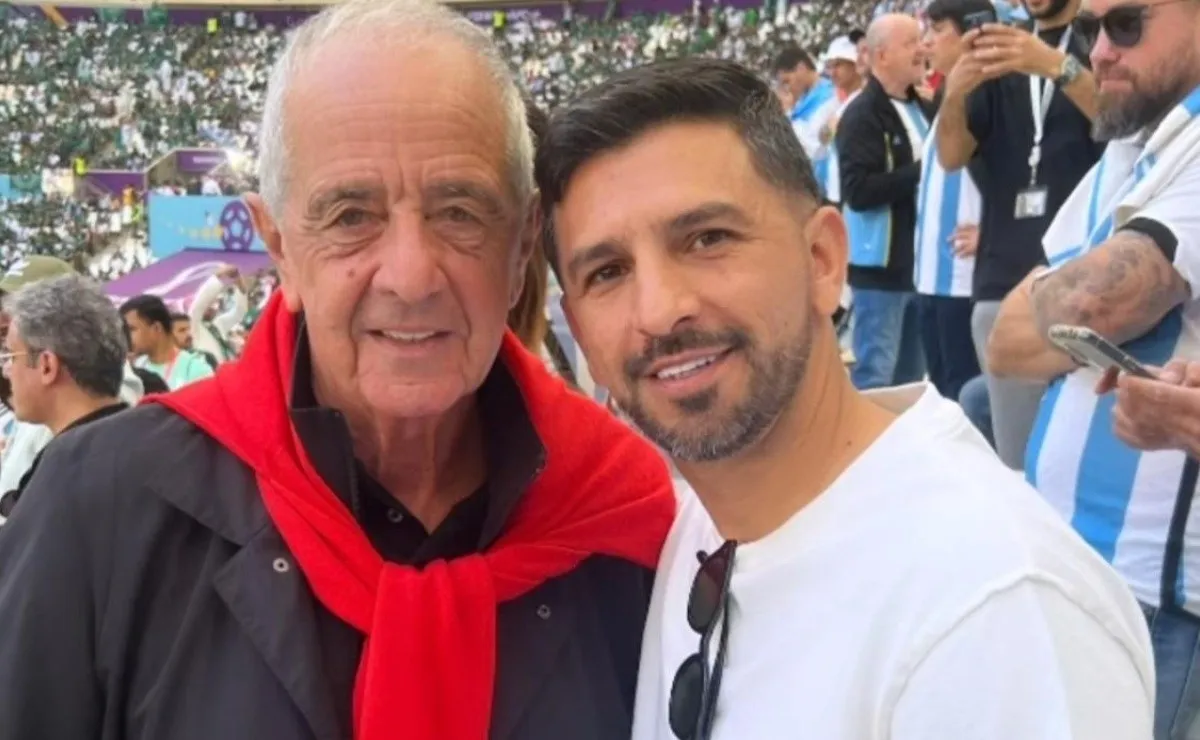 Emiliano Díaz y Rodolfo D'Onofrio se encontraron en Qatar