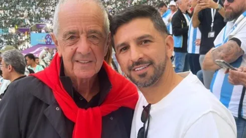 Emiliano Díaz y Rodolfo D'Onofrio se encontraron en Qatar