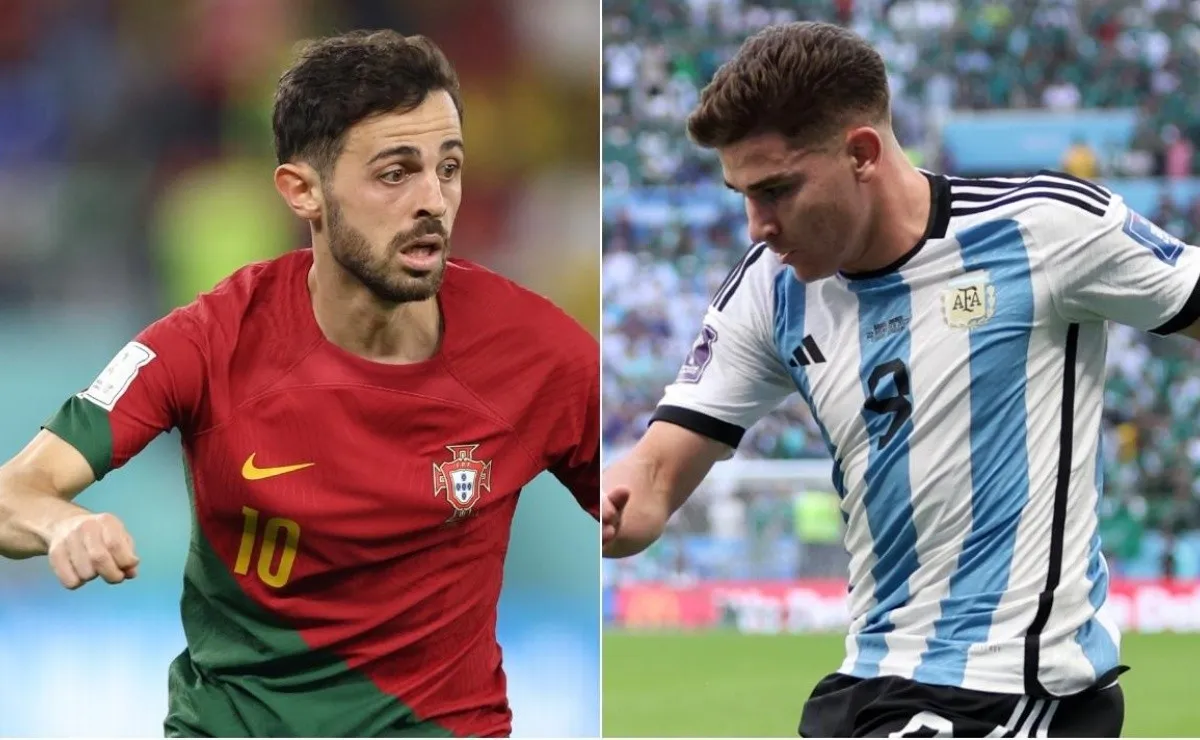 Bernardo Silva elogió a Julián Álvarez.