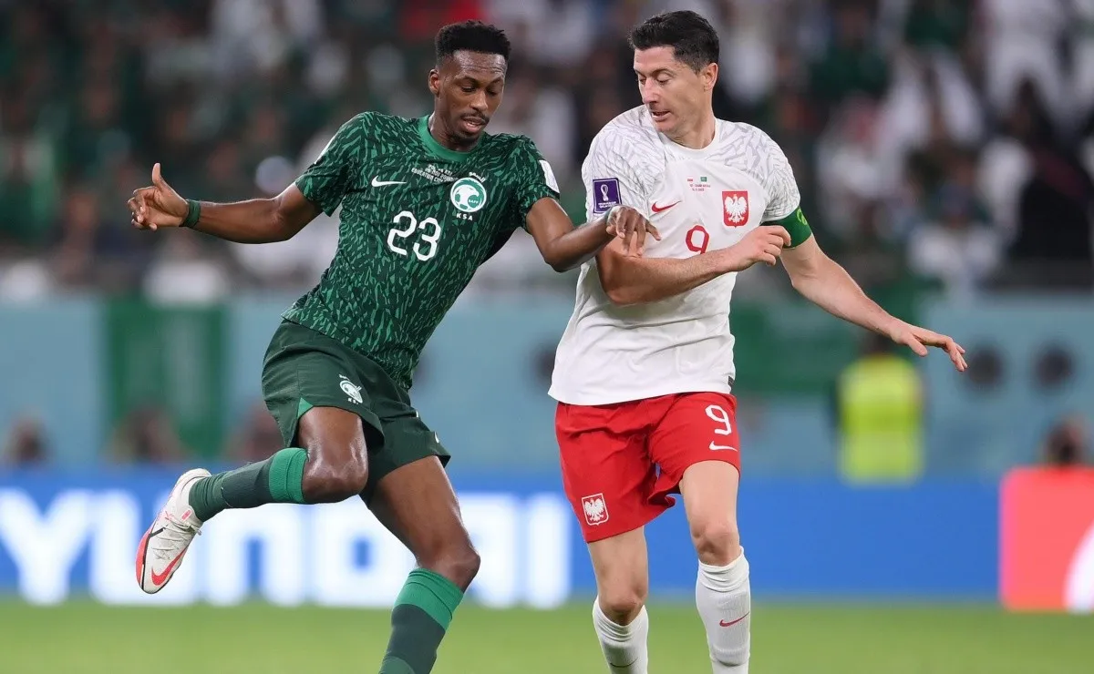 Polonia la ganó 2 a 0 a Arabia Saudita por la segunda fecha del Grupo C del Mundial de Qatar.