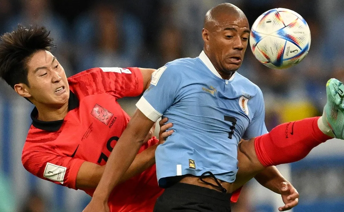 De La Cruz jugó los últimos 20 minutos del partido de Uruguay