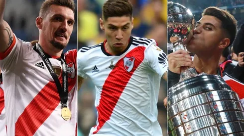 Armani, Montiel y Palacios, tres de los siete campeones de Libertadores que River le aportó al Mundial.