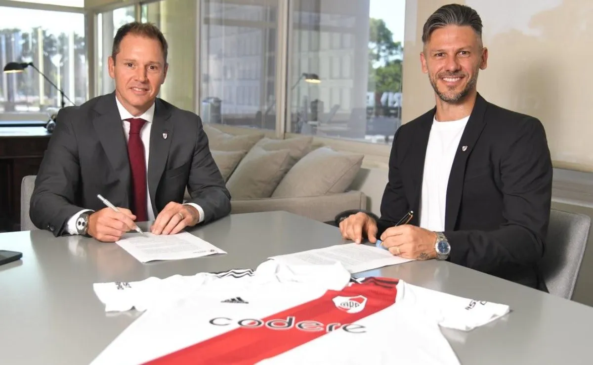 Martín Demichelis firmó su contrato como nuevo DT del Más Grande