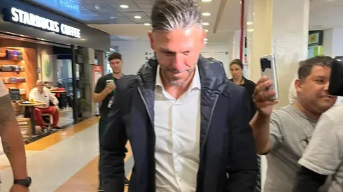 Martín Demichelis arribó a Buenos Aires este martes por la mañana.