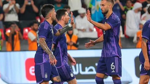 Argentina enfrentó a Emiratos Árabes en un amistoso.