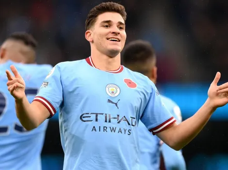 Otro golazo de Julián Álvarez en la Premier League