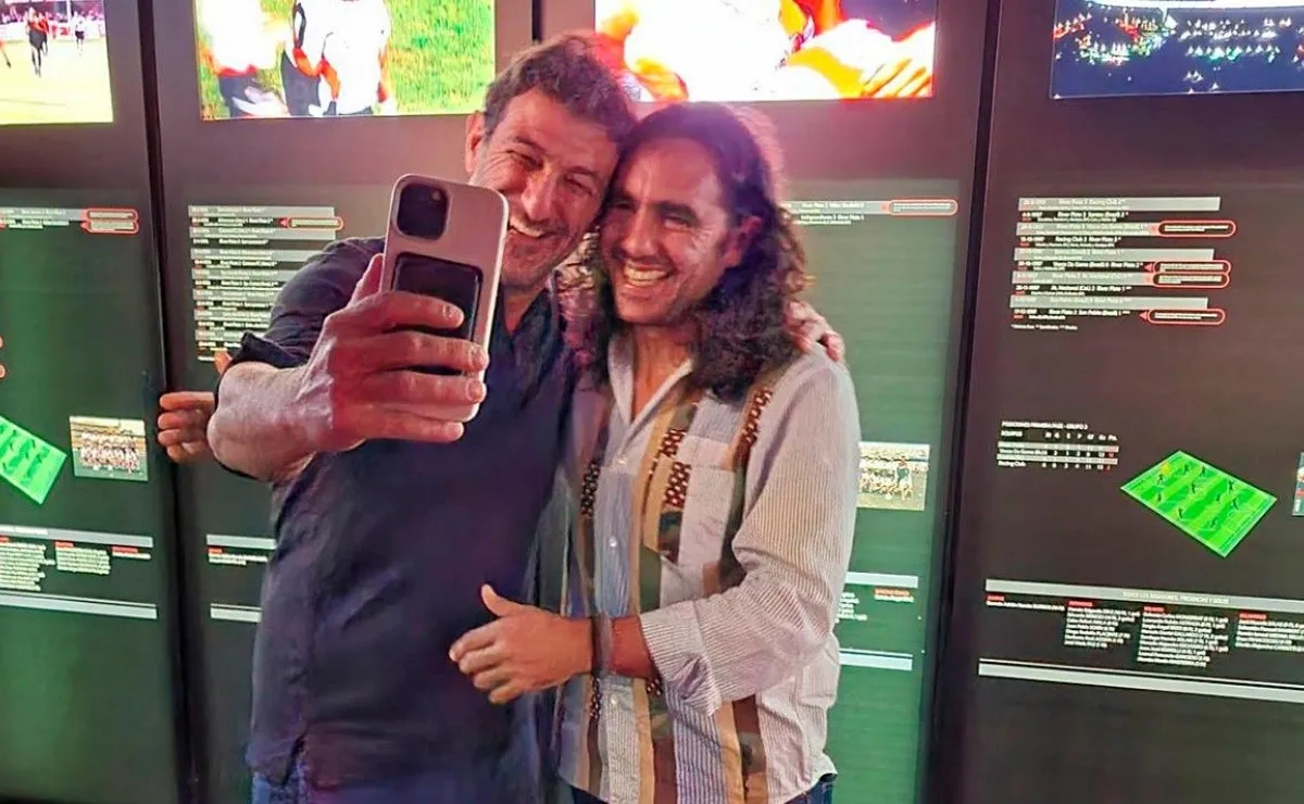 Ciro Ferrara junto a Juampi Sorín disfrutaron del Museo River