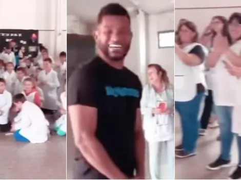 El hermoso gesto de Borja con una escuela de El Triunfo