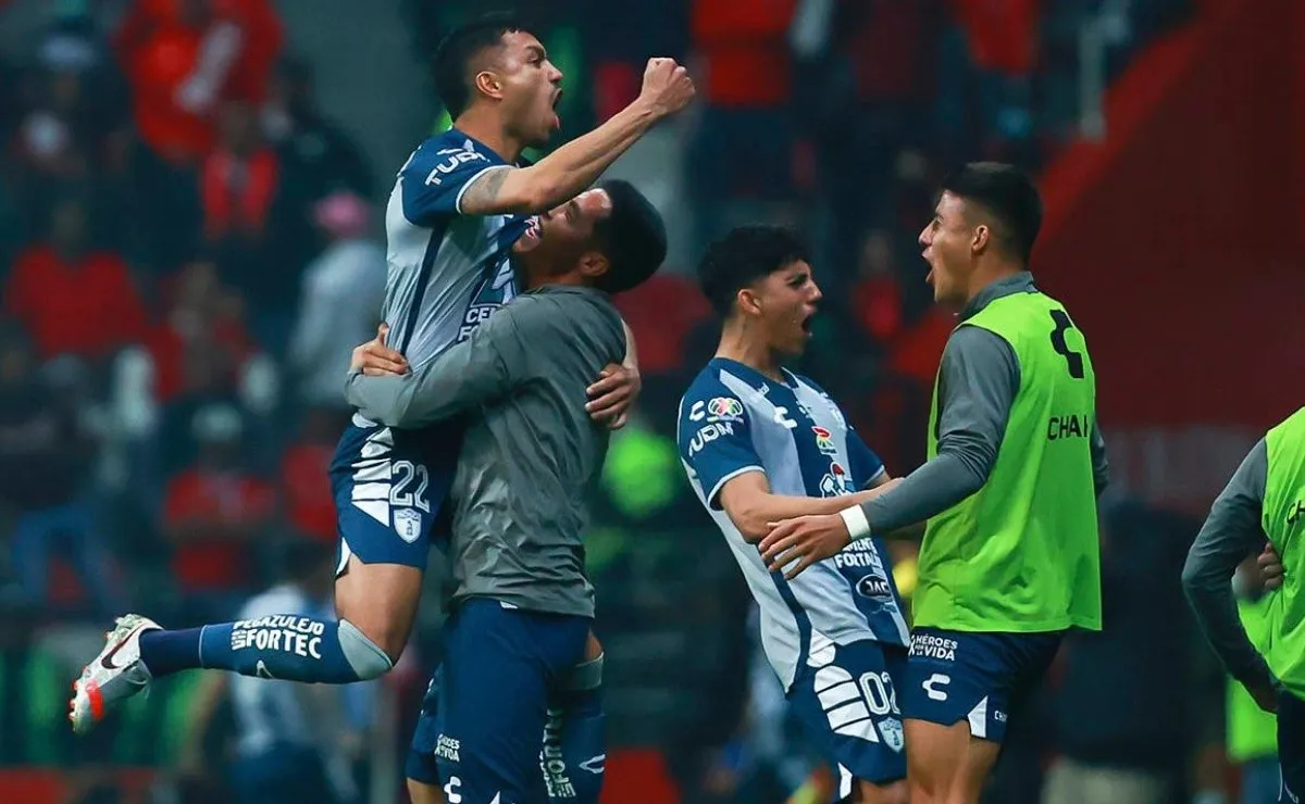 Gustavo Cabral grita su gol en la final de la Liga MX.