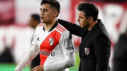 Solari junto al Muñeco.