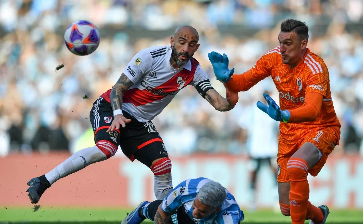 Armani en acción, fue el más destacado del equipo en Avellaneda.