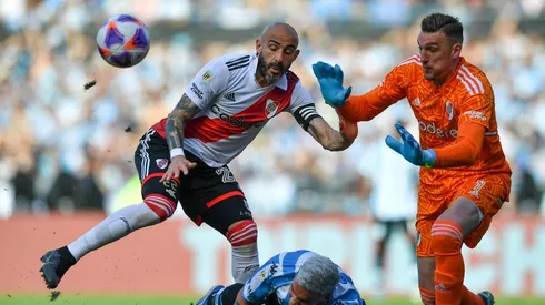 Armani en acción, fue el más destacado del equipo en Avellaneda.