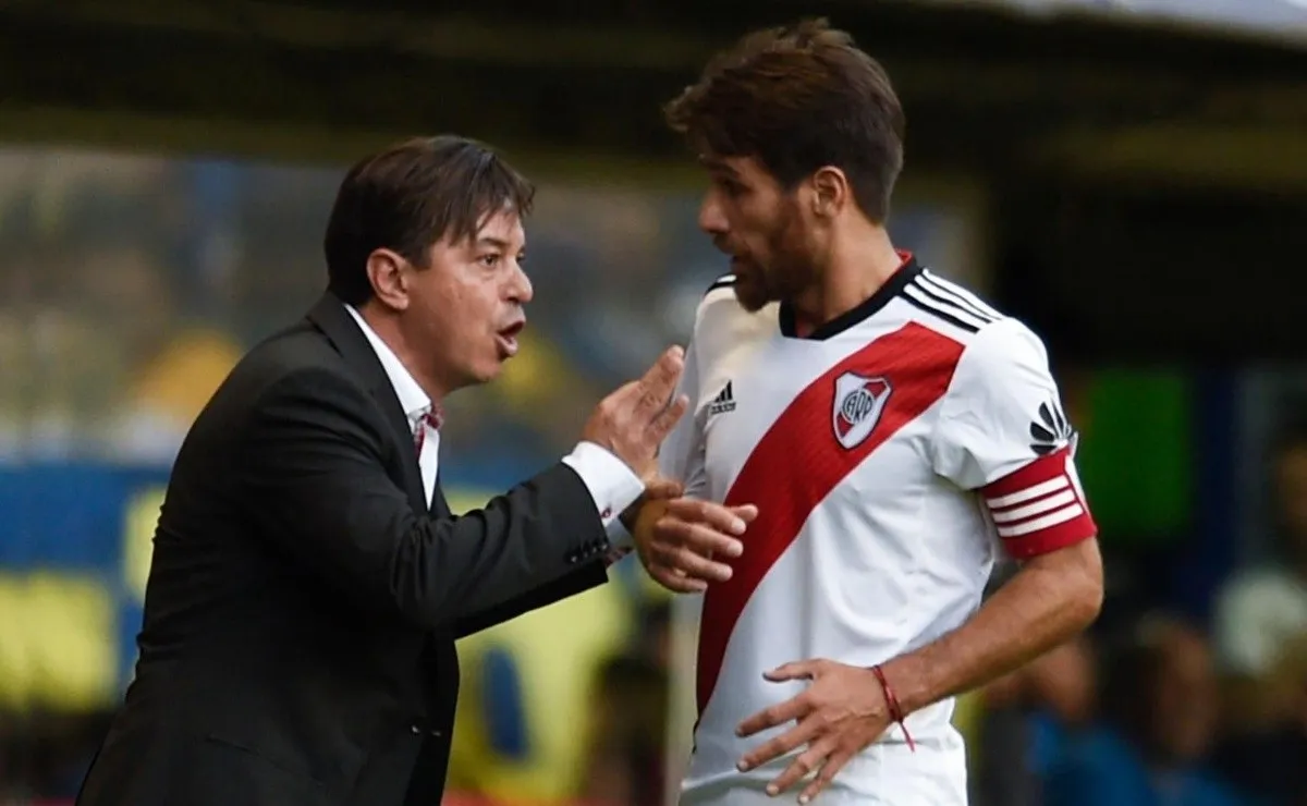 Ponzio despidió a Gallardo después de su último partido oficial.