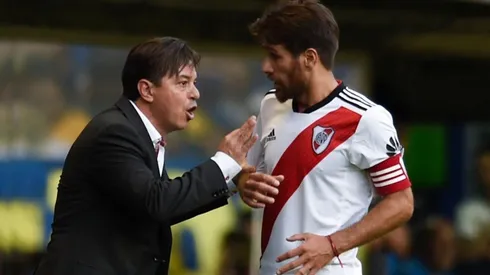 Ponzio despidió a Gallardo después de su último partido oficial.