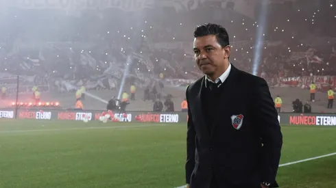 La última formación oficial de Gallardo en River.